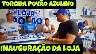 ESTIVEMOS NA INAUGURAÇÃO DA LOJA DA TORCIDA POVÃO AZULINO