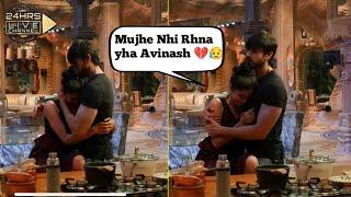 bigg boss 18 live : Eisha Singh Cry badly Avinasha hug and Console Eisha, Avinash and eisha cute |