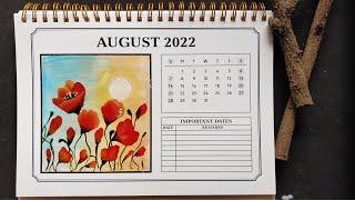 How To Paint August’s Birth Flower: The Poppy | Easy One Stroke Painting