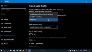 Windows 10 settings System Project to this PC option what it does and how to works