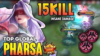 INSANE DAMAGE! PHARSA BEST BUILD 2021 | TOP GLOBAL PHARSA GAMEPLAY | MOBILE LEGENDS