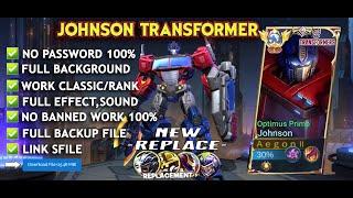 Script Skin Johnson Transformers - Optimus Prime No Password | Full Effect Voice | Patch Terbaru