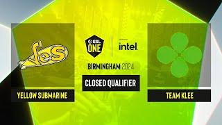 Dota2 - Yellow Submarine vs Team Klee - Game 3 - ESL One Birmingham 2024 - CQ - EEU