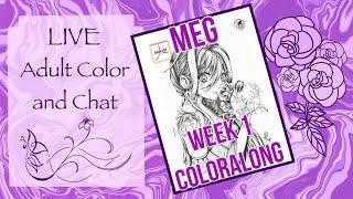 LIVE COLOR ALONG TUTORIAL |  KEVIN TEO ART “MEG” POLYCHROMOS COLOR ALONG WEEK 1