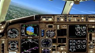 Boeing 767 Takeoff, Bad Approach & Landing - SIM