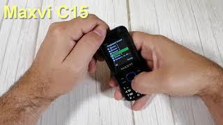 Maxvi C15 Incoming Call And Ringtones, входящий звонок, мелодии и сигналы сообщений