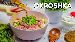 Weird but Delicious! Okroshka — Light Summer Cold Soup | Kvass & Kefir | Окрошка