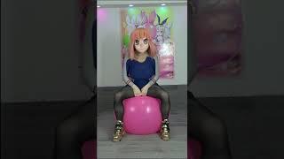 Kigluka's Slowmo Bounce #spacehopper #bouncyball #animegirl