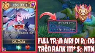 Full Một Trận Đấu Airi Đi Rừng Cực Gánh Team Trên Rank 3 Số Cực Căng Thẳng | Khánh Múa Airi Aov