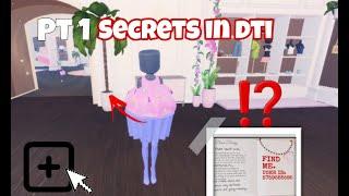 Secrets in dress to impress part 1