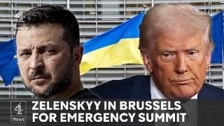 Ukraine Russia war: Zelenskyy joins EU leaders at emergency summit