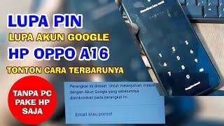 Cara terbaru reset dan bypass akun google hp oppo A16 Type CPH2269