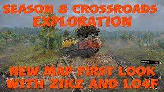 SnowRunner Crossroads Exploration New Season 8 Map First Look With Zikz And Lo4f