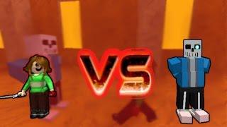 Roblox Undertale - CHARA VS SANS