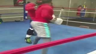 Mike Perez Sparring with Mobile Fitness Self Defense Instructor Devin.