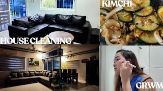 House Cleaning + Kimchi Cucumber Recipe + GRWM | Ghia Canlas #house #housecleaning #familyvlog