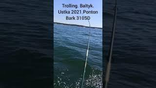 Trolling Morski Bałtyk.( Ustka) Pontonem Bark. троллинг морской на Балтийском море. Устка. 2021