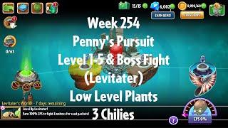 PvZ2 Penny's Pursuit Week 254 (Levitater) - Level 1-5 & Boss Fight - 3 Chilies