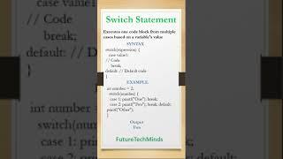 Switch Statement in C | Simplify Decision-Making #cprogramming  #30daysofcodechallenge