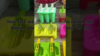 Unbelievably easy  #popsicle #kidssummeractivites #summerkids #freezer