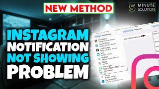 Instagram notification not showing problem 2024 [100% Work]