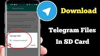 How To Change Telegram Storage Location To SDCard | Memory Card | Download Telegram Files In SD Card