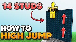 How to HIGH JUMP (Roblox Glitch)