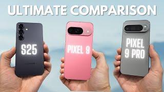 Samsung S25 vs Pixel 9 & 9 Pro - All features compared