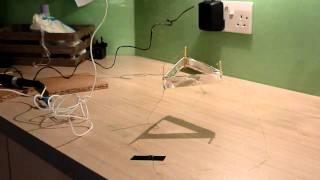 Lifter v3 - Lift off, variable thrust, ion wind test