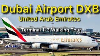 Dubai International Airport DXB United Arab Emirates Walking Tour