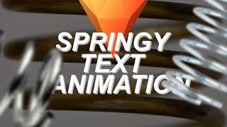 SPRINGY TEXT Animation - Hitfilm Express Tutorial