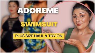 22' @AdoreMe Plus Sized Swimsuit Haul + Swimsuit Try On|  PerkiPerkins