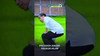 GAK ADA DIDUNIA NIH, #presidenjokowi ngukur jalan bersama Pak Basuki #jokowi #indonesiamaju