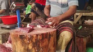 Amazing beef cutting skills in Bangladesh butcher market halal beef cutting skills #