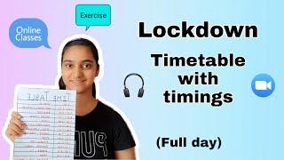 My Online Classes Timetable | Routine | Timetable with Online classes | Bani's Fun Place