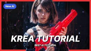 Krea AI Tutorial  (FULL VIDEO) - NEW Real-Time AI Image & Video Generation + Create & Enhance!