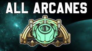 All ARCANES you can get in WARFRAME - Showcase