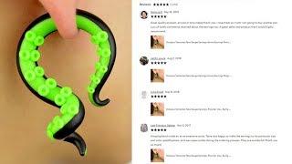 Octopus Tentacle Plugs Gauges Tunnels Stretchers Hangers Tapers Piercings Ear Gauges Ear Plugs