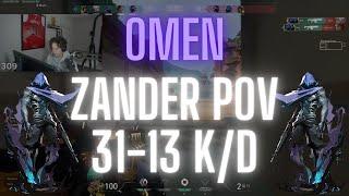 M80 Zander POV Omen on Lotus 31-13 K/D (VALORANT Pro POV)