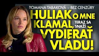 Romana Tabaková: Huliak chce vydierať vládu, o mne absolútne klamal!