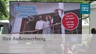 Die LED Wall der Mediengruppe Allgäuer Zeitung