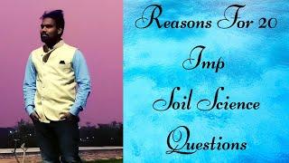 Reasons For 20 Soil Science Questions By Eetela Sathyanarayana