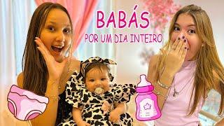 VIRAMOS BABÁ POR UM DIA INTEIRO | NOVELINHA - Amanda Nathanry e Kathlyn