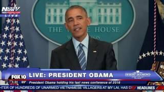 DOCTOR NEEDED: Reporter Gets Sick at President Obama's Year-End News Conference FNN