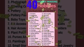 40 Money Making Hobbies To Earn Money In 2024