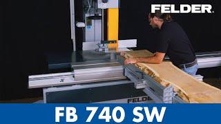 Felder® FB 740 SW - band saw with sliding table | Felder-Group