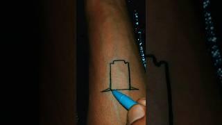 how to make new blade tattoo design on hand with pen #tattoodesigns #tattoolove #shorts