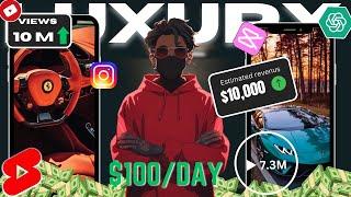 $100/Day How to Create Luxury Motivational Reels, Shorts & TikTok's with AI. #luxurymotivation