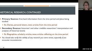 WebTeach: Historical and Biographical Research