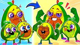 Super Parents vs Super Kids  | Baby Avocado Become A Superhero  by Pit&Penny - Sing Along!